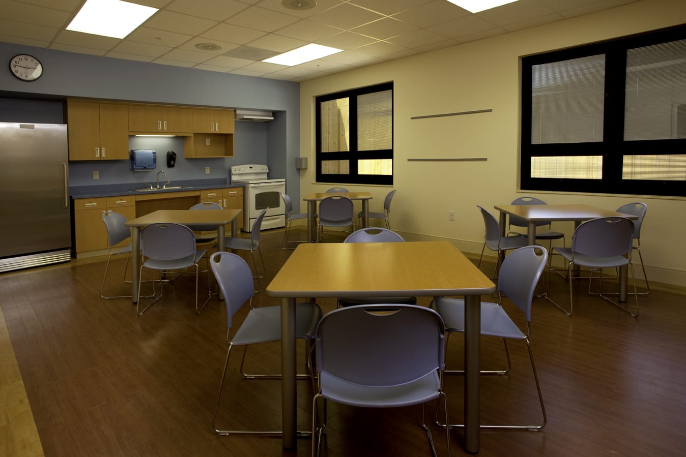 Empty cafeteria at Willow Springs